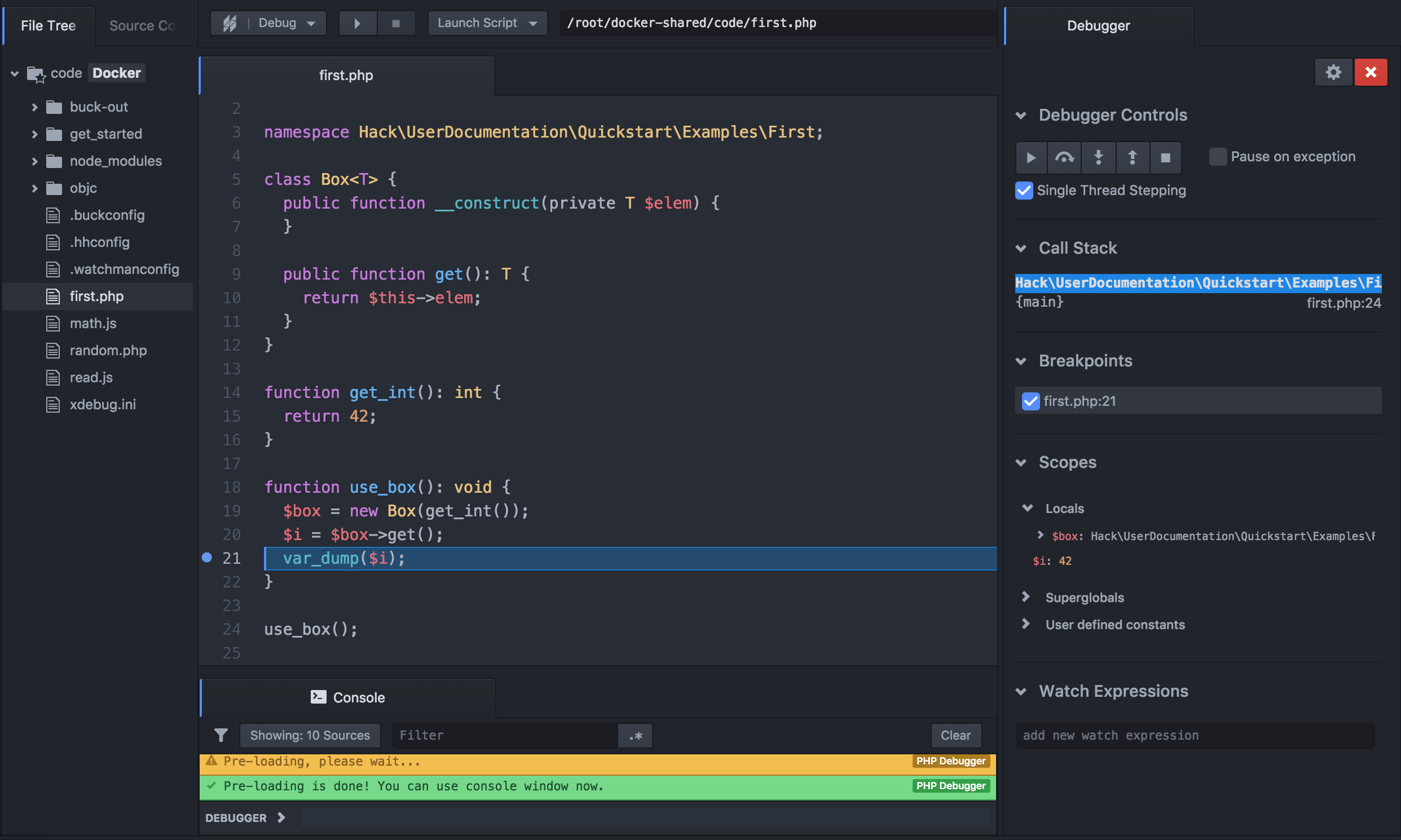 Built-in Debugging Built-in Debugging